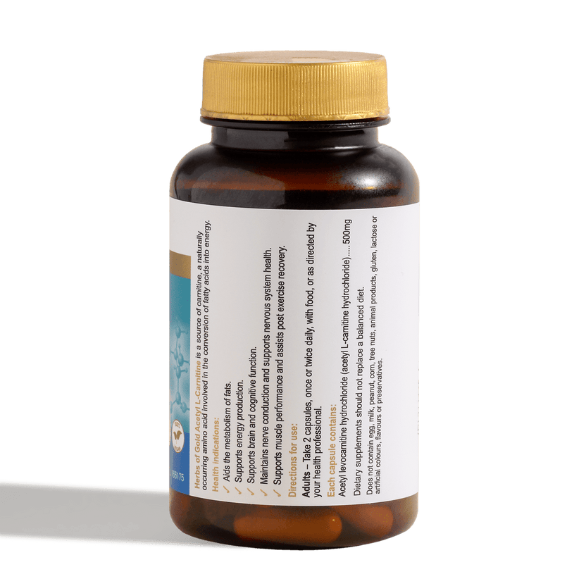 Herbs of Gold Acetyl L Carnitine 60c