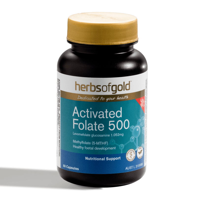 Herbs Of Gold Activated Folate 500 60c