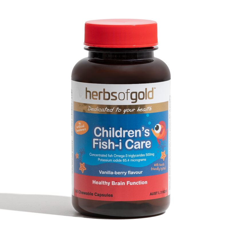 Herbs of Gold Childrens Fish I Care Chewable 60c