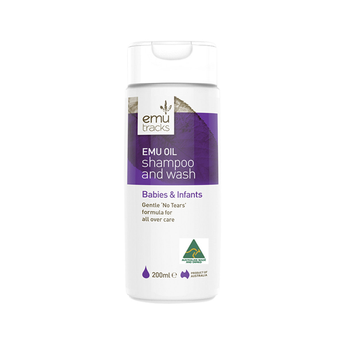 Emu Tracks Baby Shampoo and Wash Emu Oil 200ml