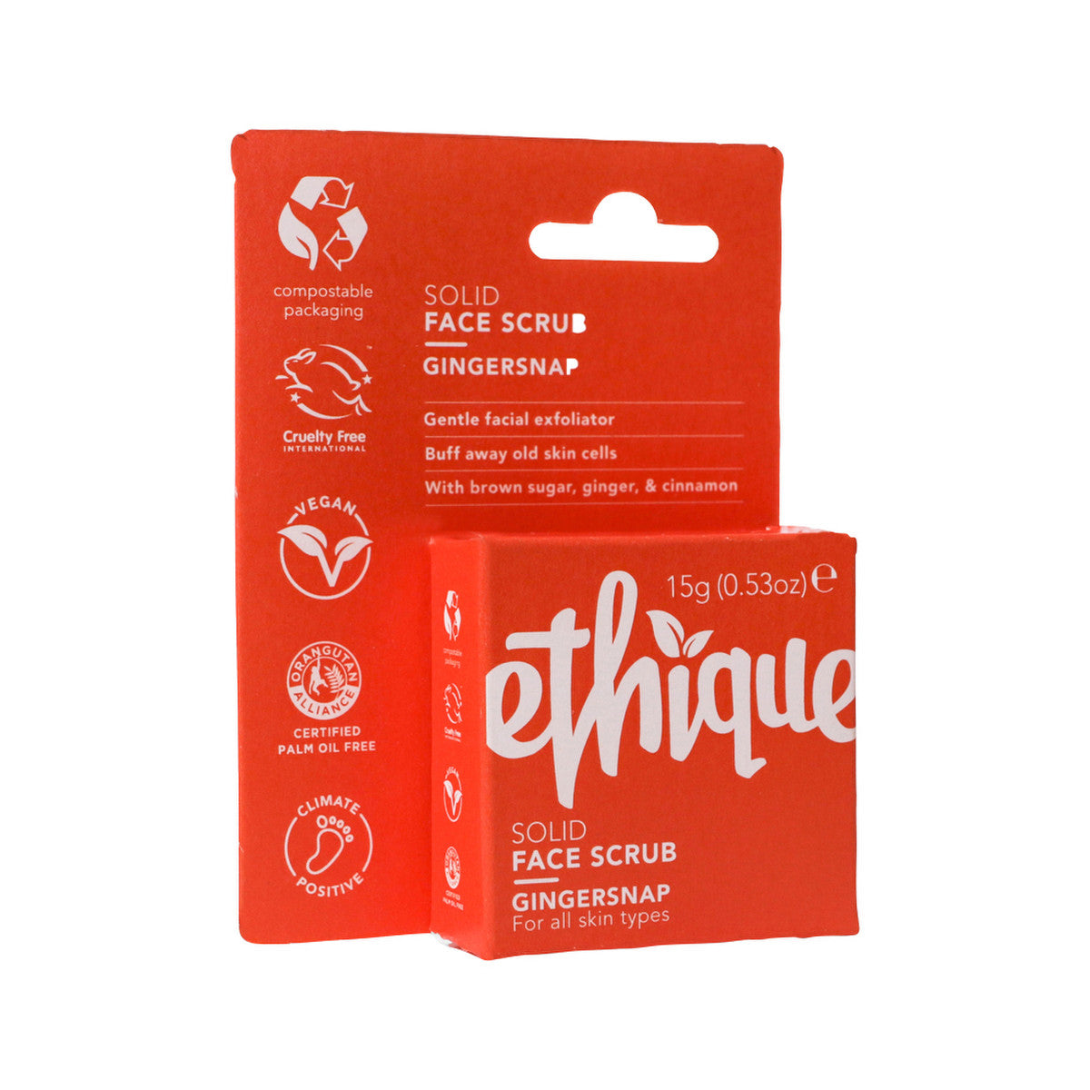 Ethique Bar Face Scrub Gingersnap 15g