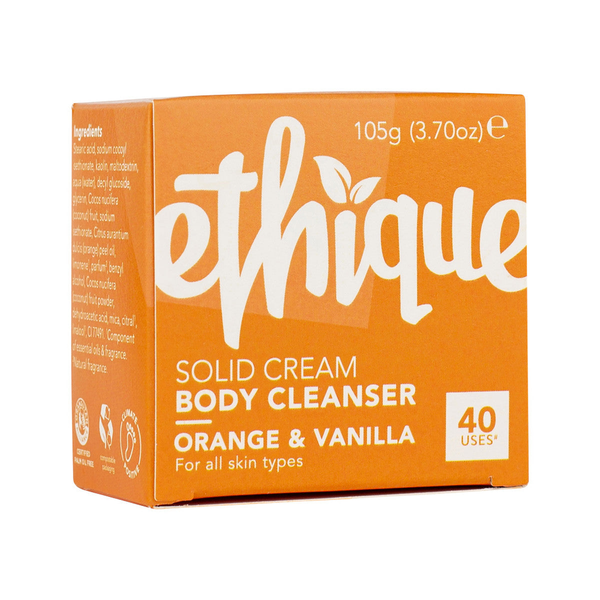 Ethique Body Cleanser Orange and Vanilla 105g