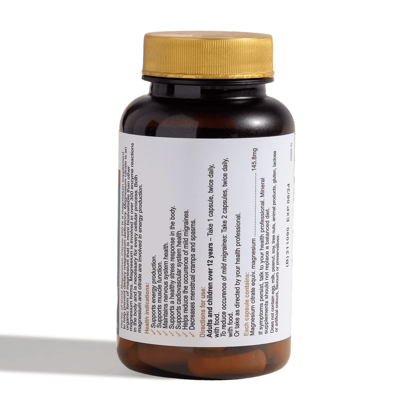 Herbs Of Gold Magnesium Citrate 900 120vc