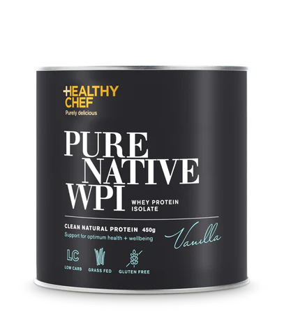 The Healthy Chef Pure Native WPI (Whey Protein Isolate) Vanilla 550g