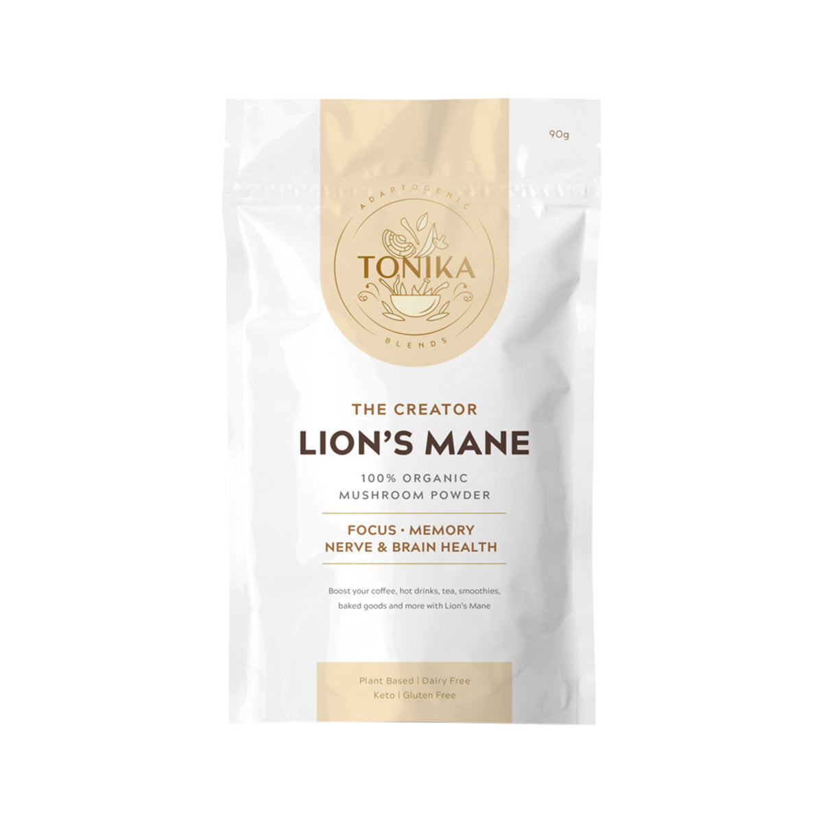 Tonika Org Mushroom Powder Lion's Mane 90g