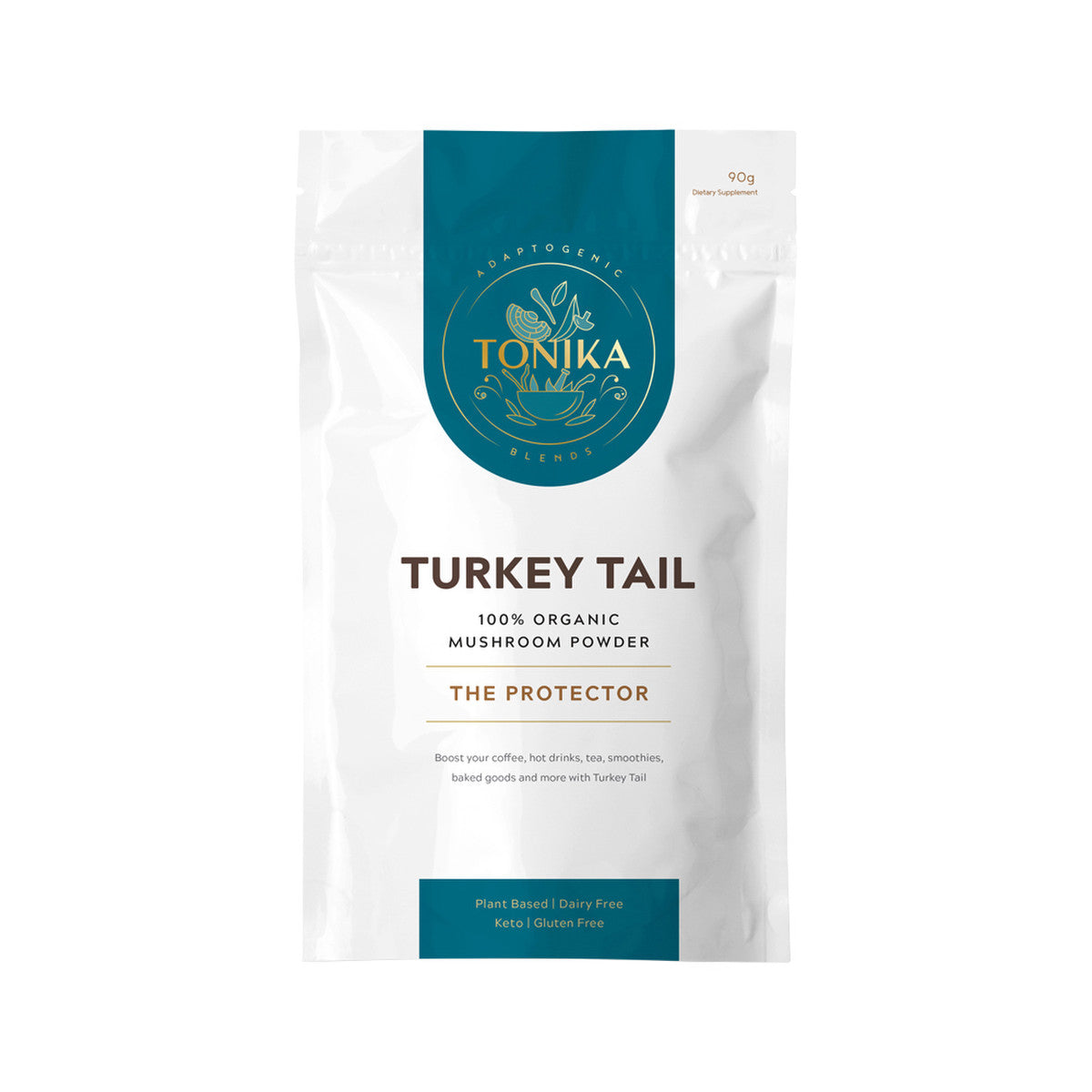 Tonika Org Mushroom Powder Turkey Tail 90g