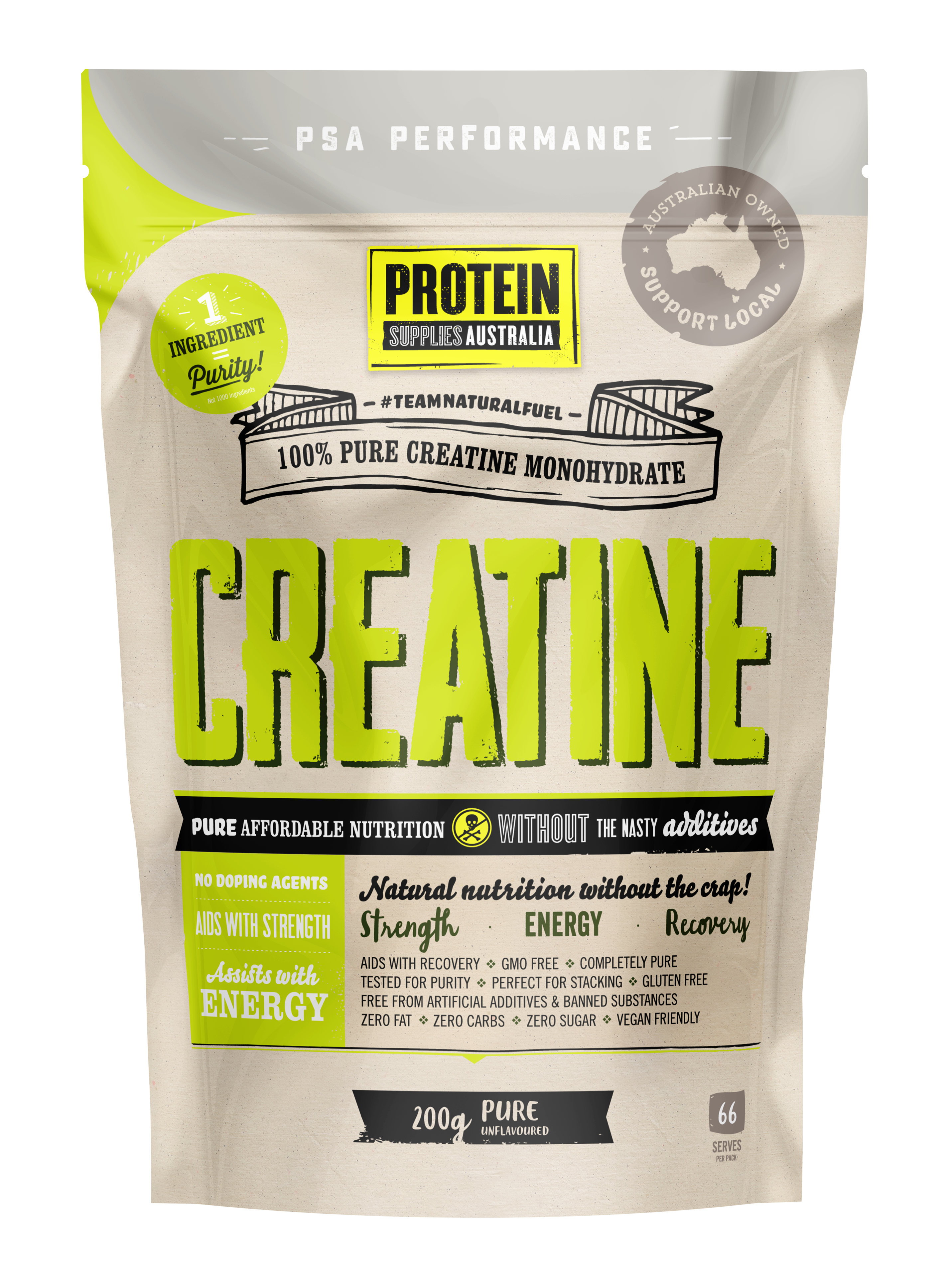 Protein Supplies Australia Creatine Pure 200g