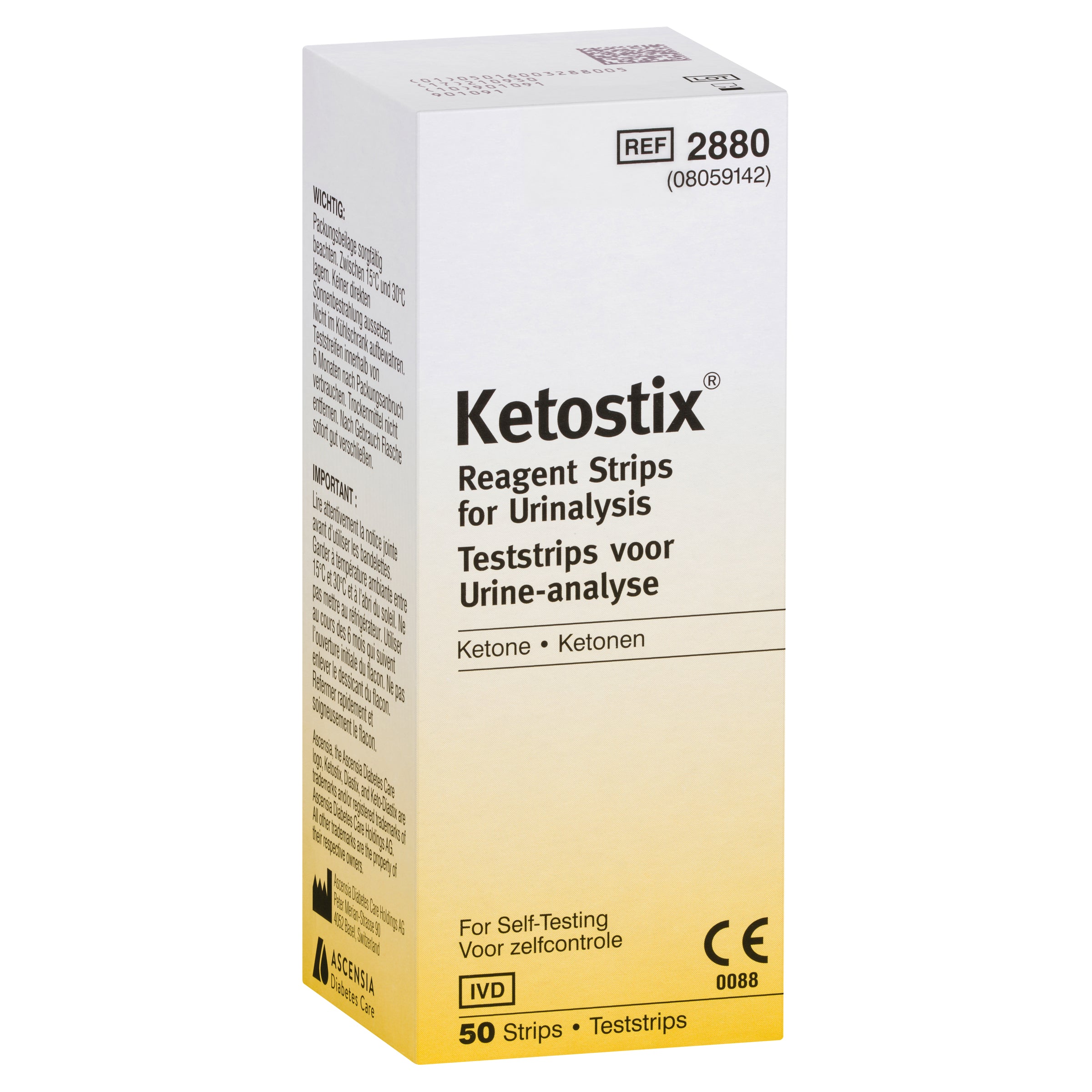 Ketostix Reagent Strips For Urinalysis 50 Pack